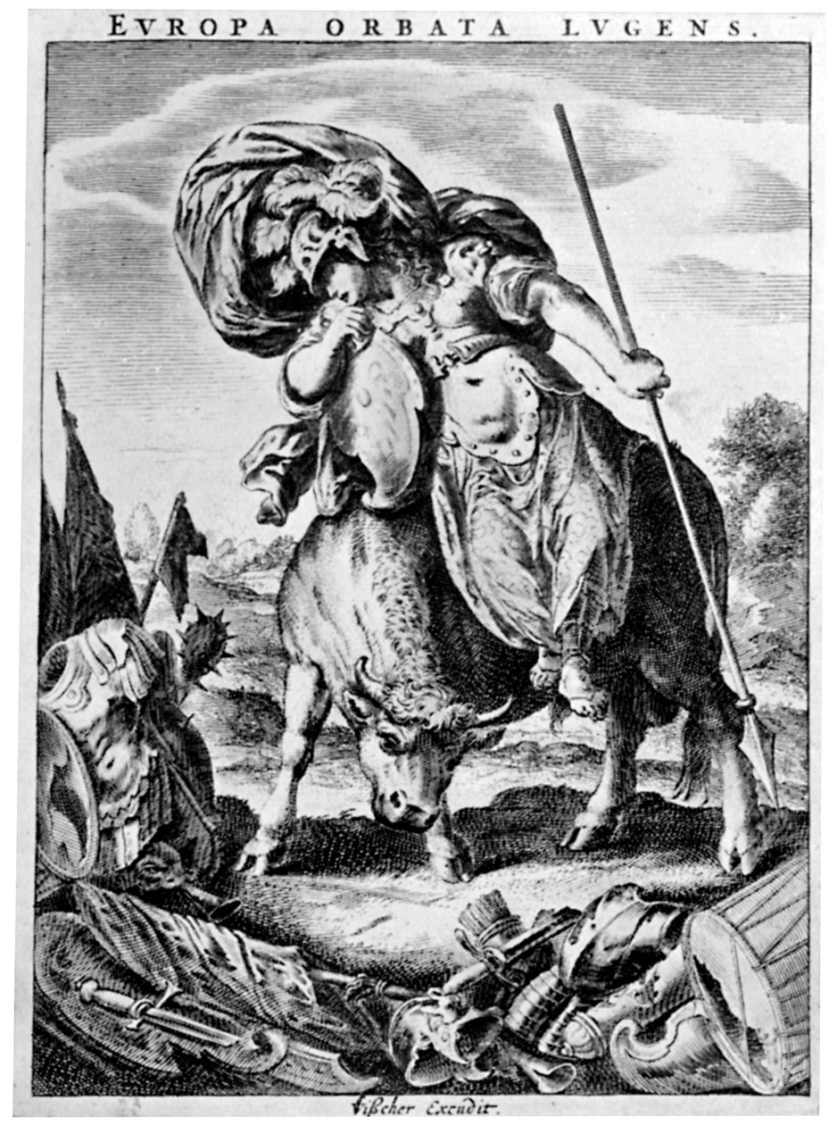 Allegorische Ansicht von Europa, frühes 17. Jahrhundert, 1926 von Cornelis Visscher