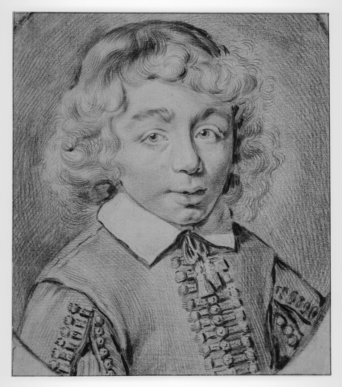 Brustbildnis eines Knaben von vorn von Cornelis Visscher