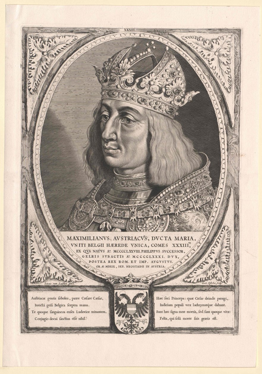 Heiliger Römischer Kaiser Maximilian I. von Cornelis Visscher