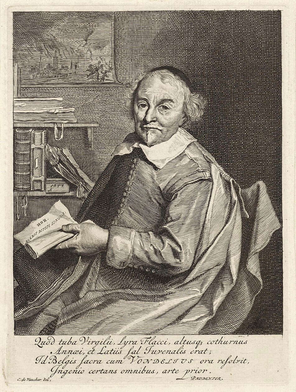 Joost van den Vondel, veröffentlicht 1657 von Cornelis Visscher
