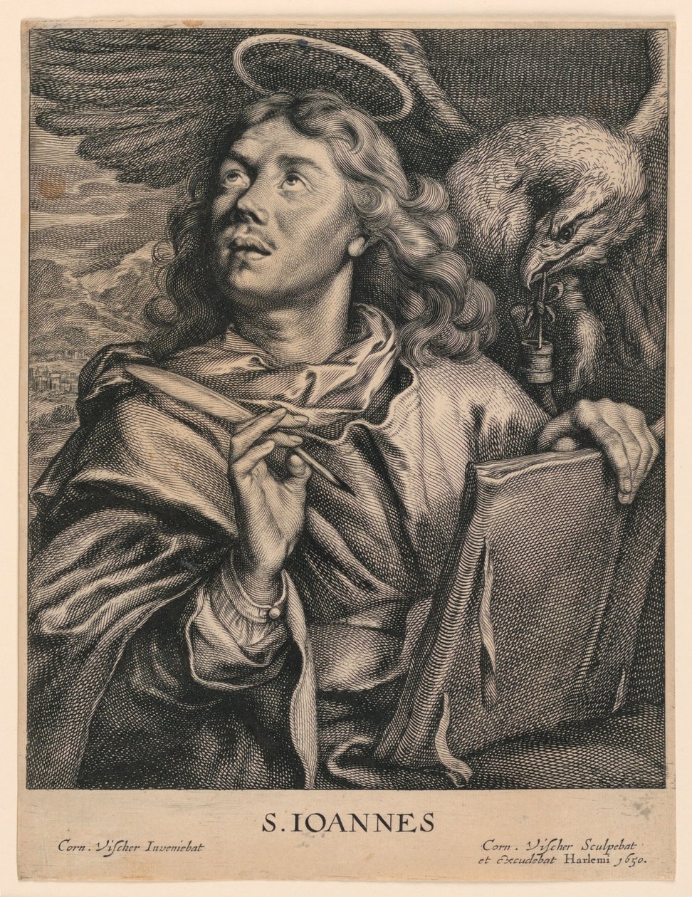 St. Johannes der Evangelist (S. Ioannes) von Cornelis Visscher