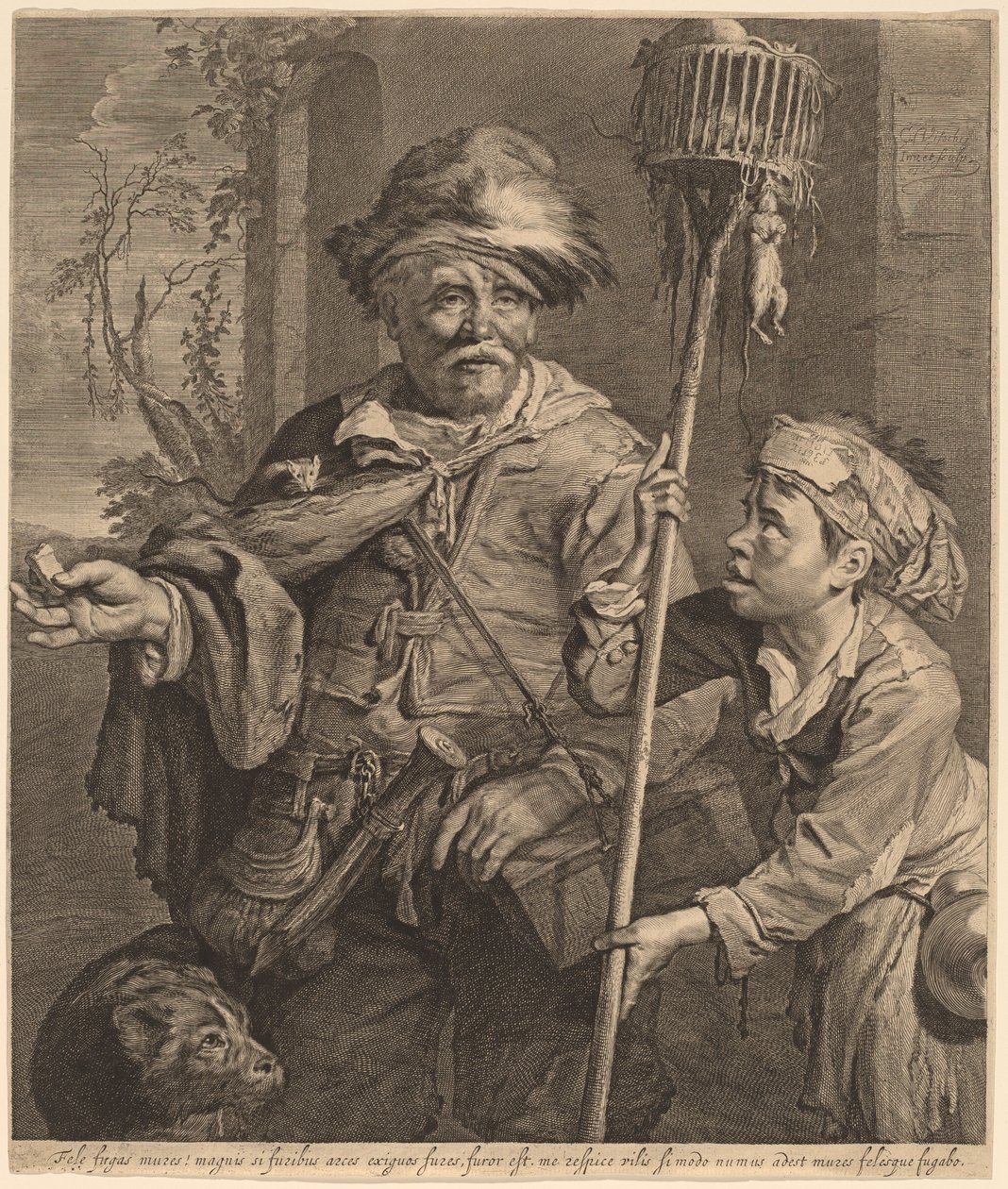 Der Verkäufer von Rattengift von Cornelis Visscher