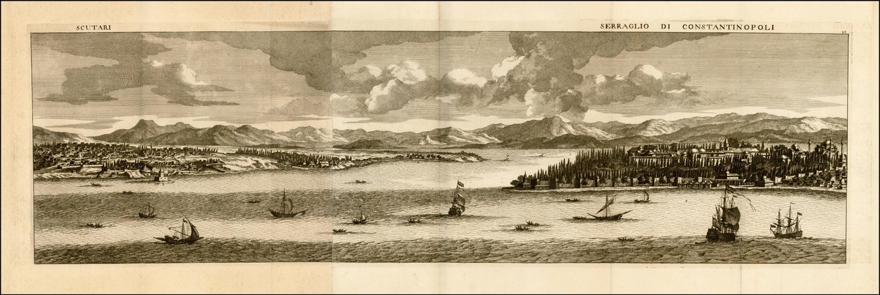 1698 Illustration - Skutari - Serraglio von Konstantinopel von Cornelis de Bruijn