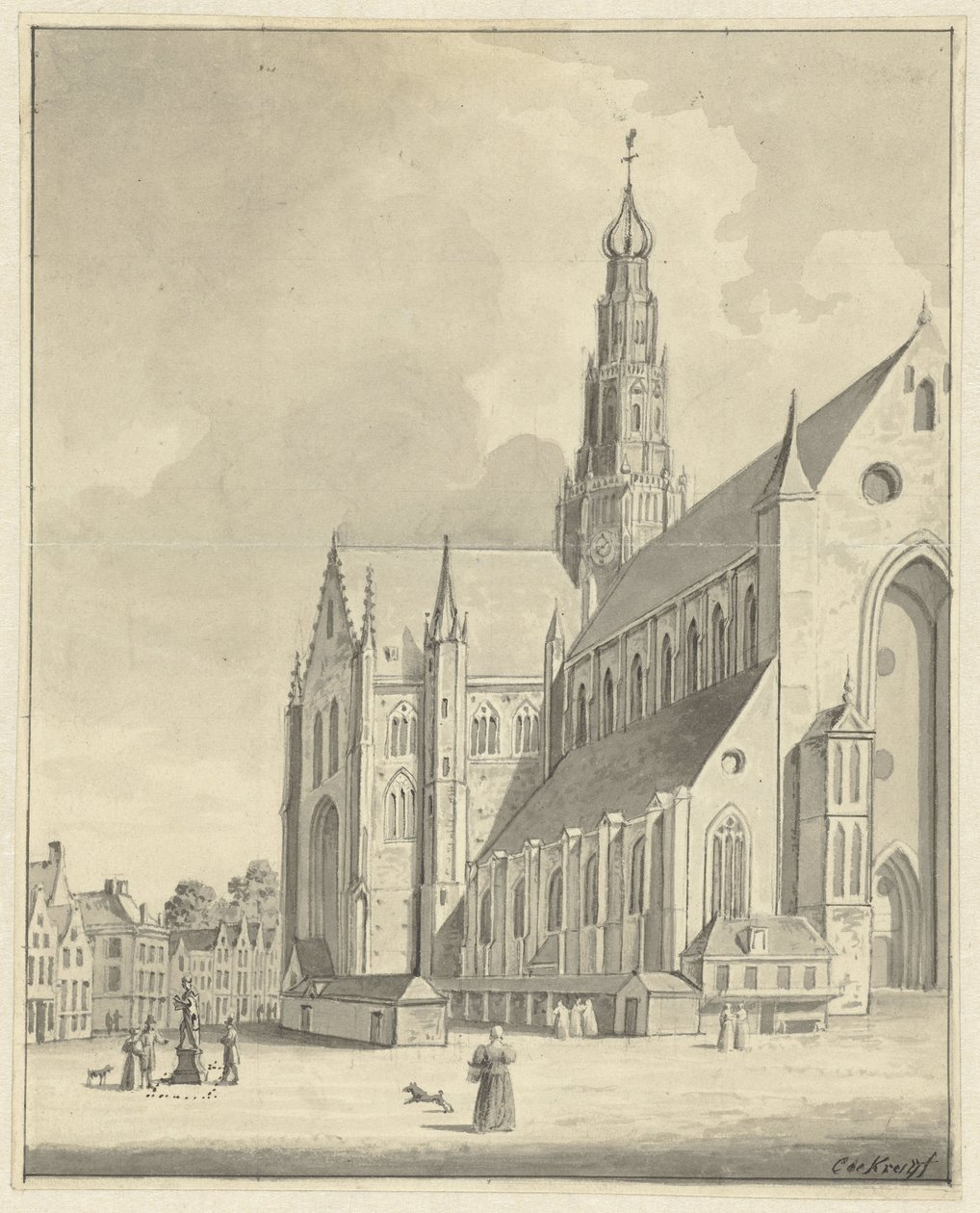Die Sint-Bavo in Haarlem von Cornelis de Kruyff