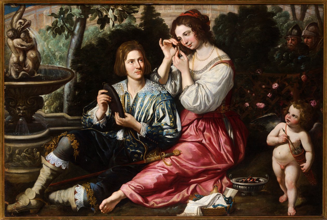 Rinaldo und Armida von Cornelis de Wael: Kunstdruck kaufen