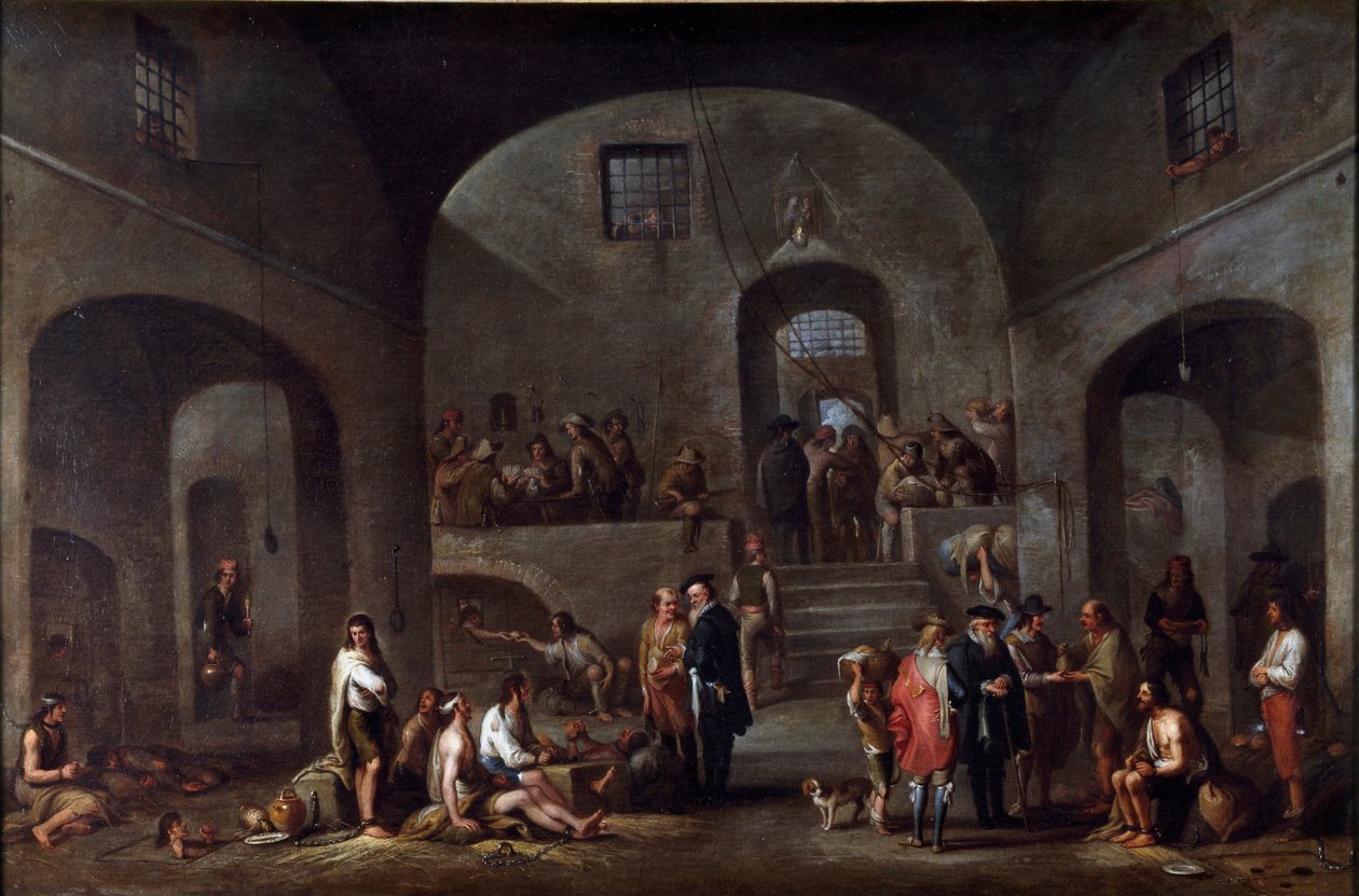 Die sieben Werke der Barmherzigkeit: „Der Besuch der Gefangenen“ von Cornelis de Wael