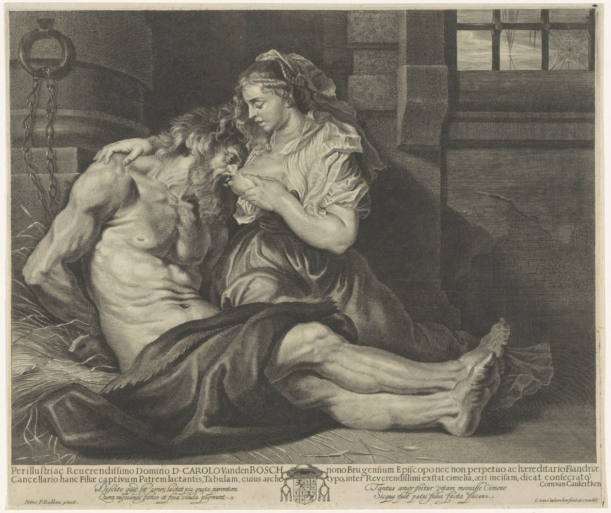 Cimon und Pero (Caritas Romana) von Cornelis van Caukercken