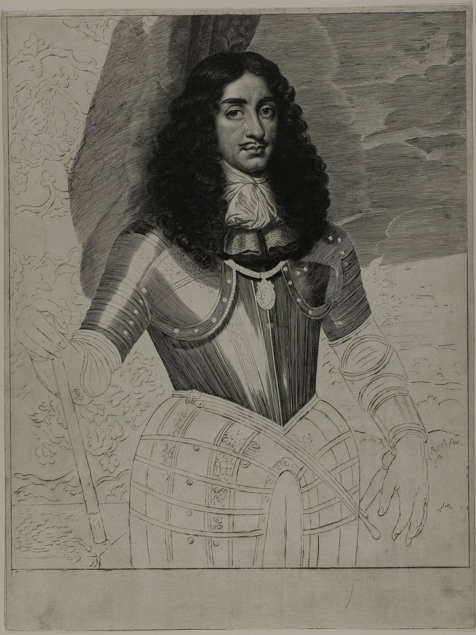 Karl II., König von England von Cornelis van Dalen II