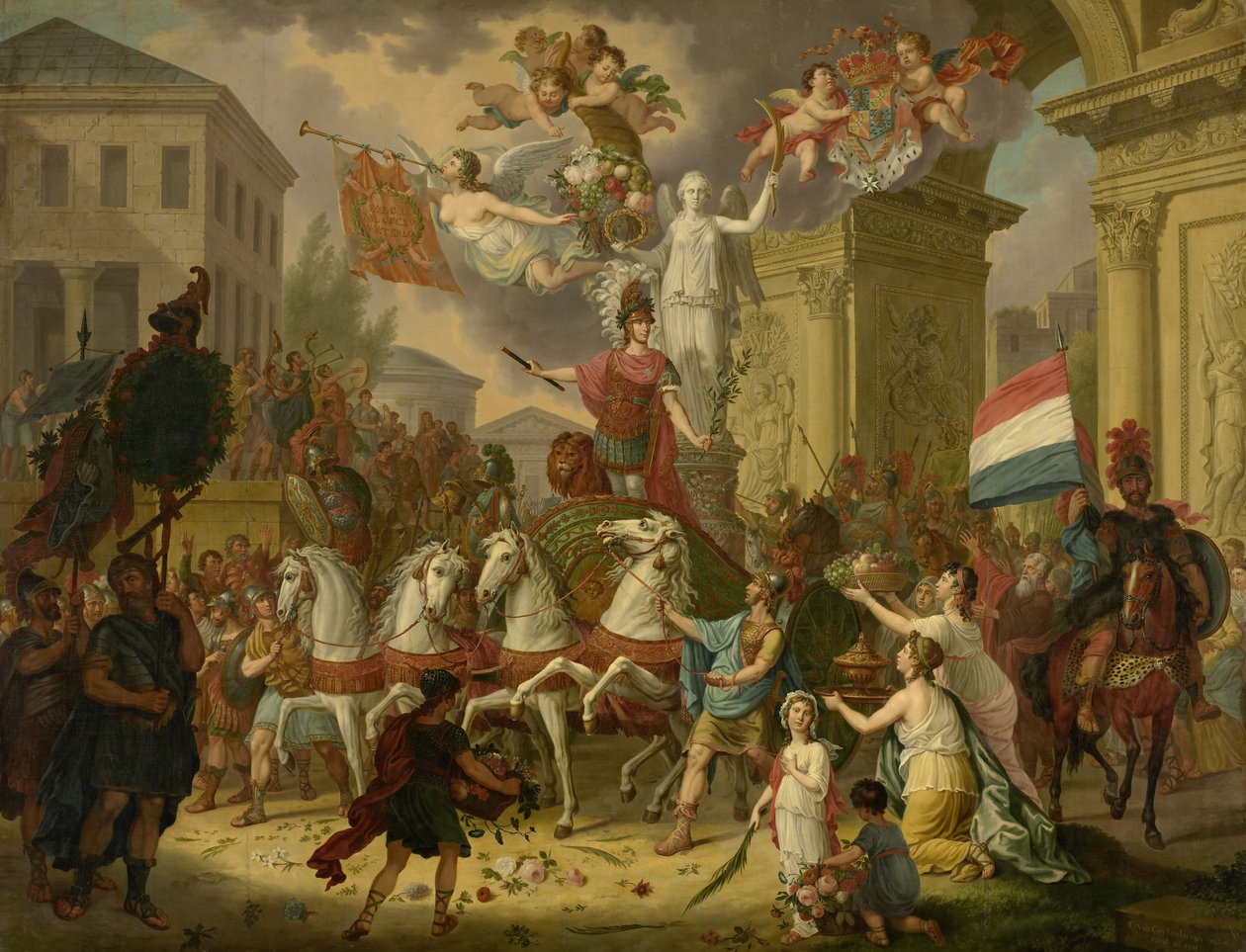Allegorie des Triumphzugs des Prinzen von Oranien von Cornelis van II Cuylenburgh