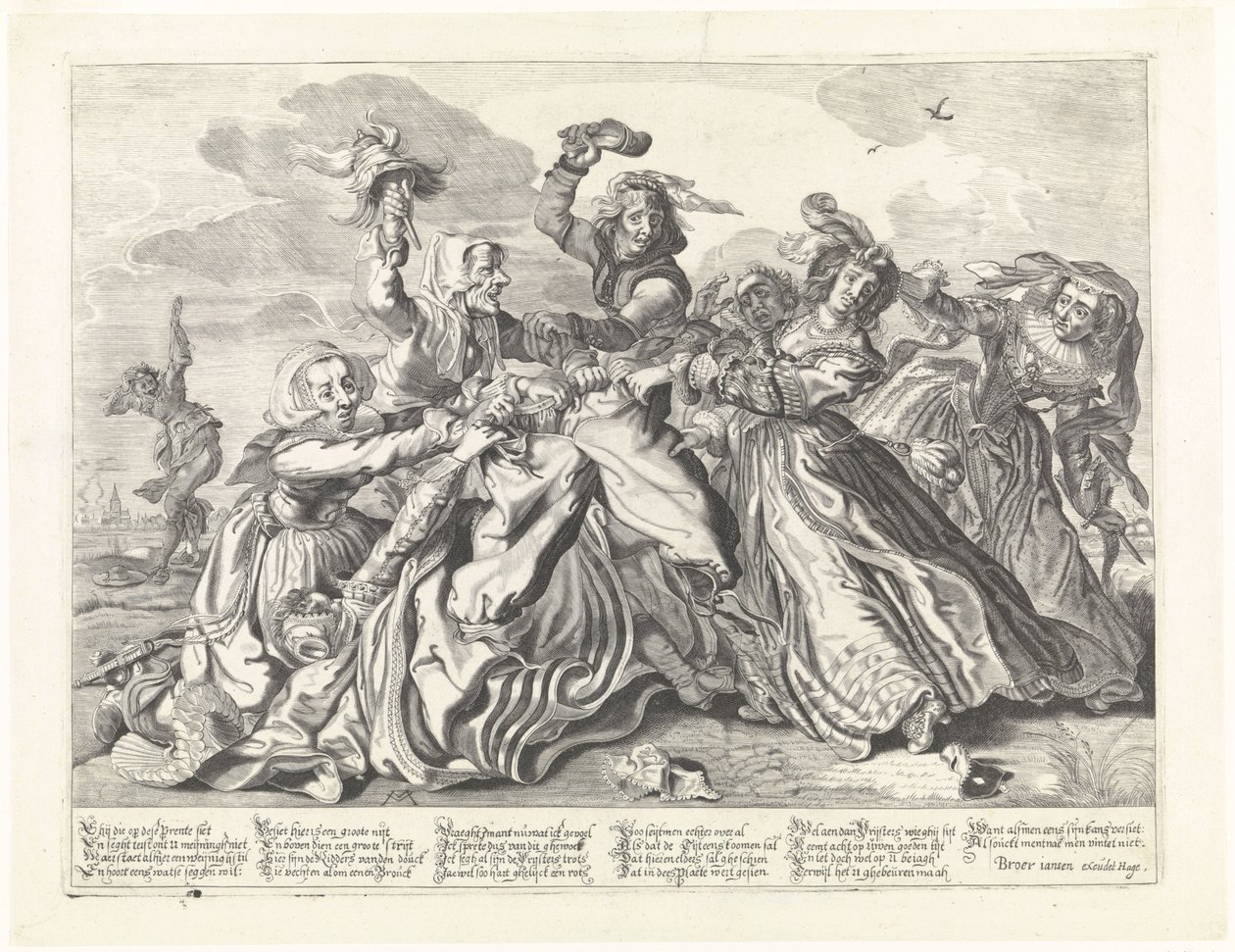 Der Kampf um die Hose von Cornelis van Kittensteyn