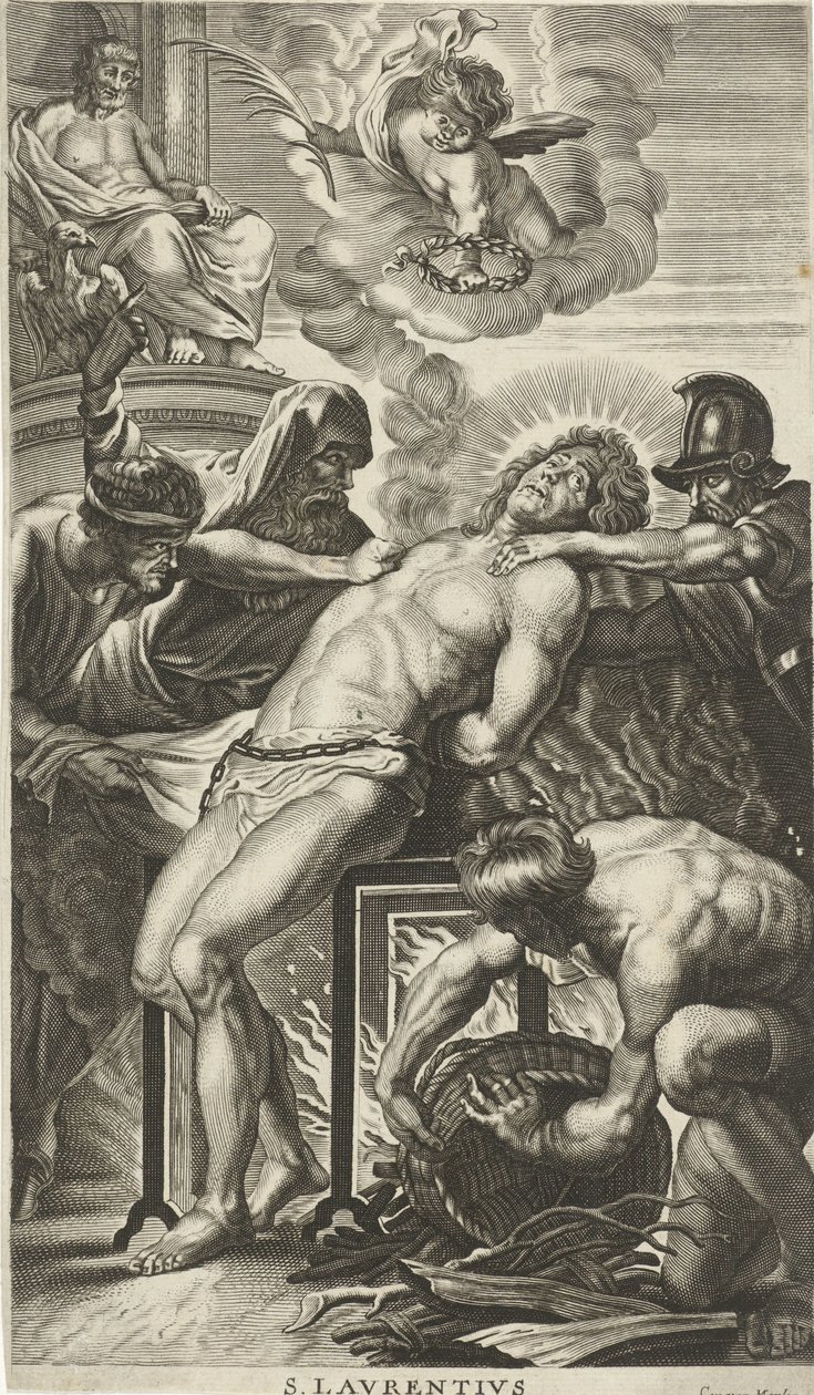 Martyrium des heiligen Laurentius von Cornelis van Merlen
