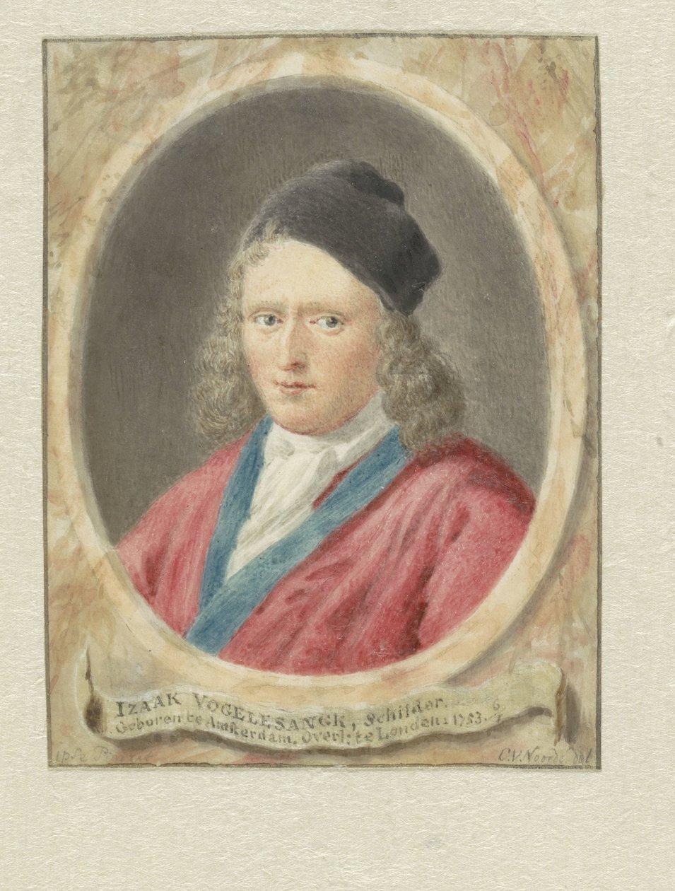 Porträt von Izaak Vogelensanck von Cornelis van Noorde
