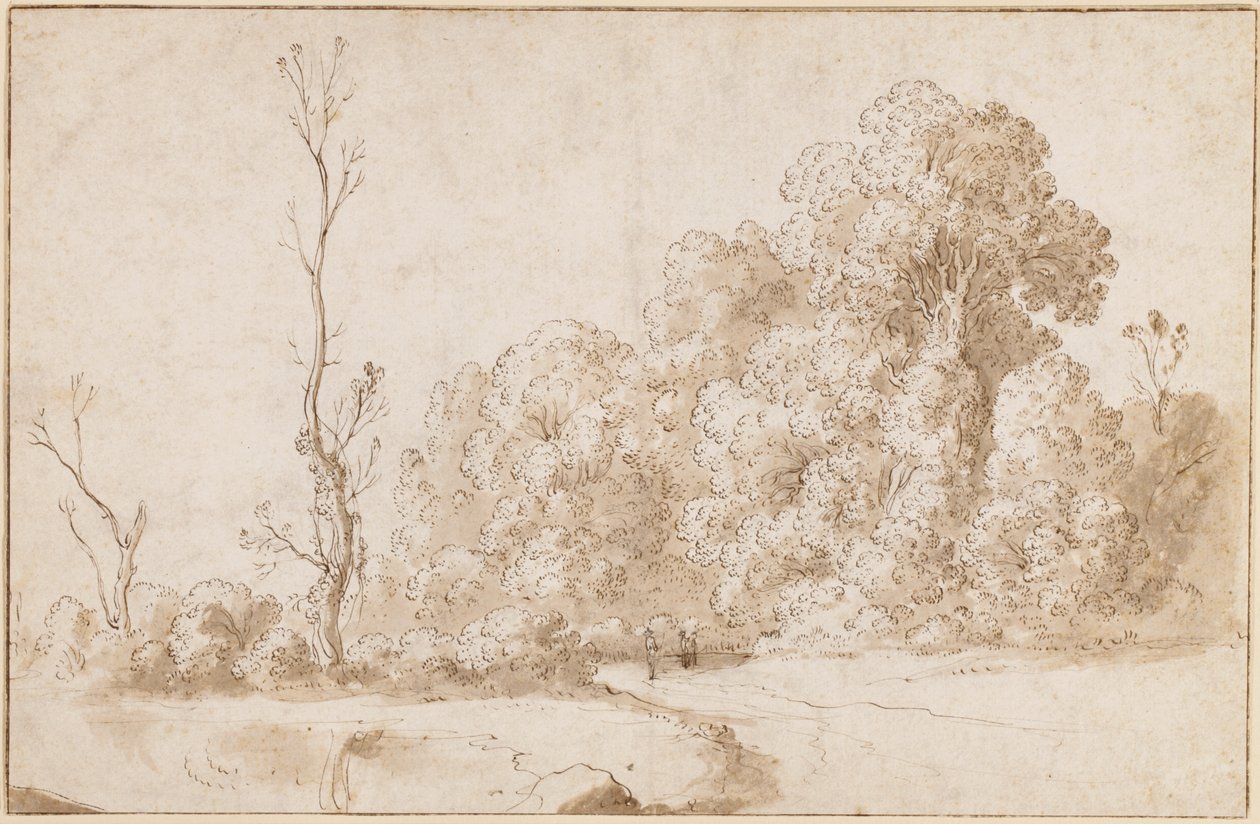 Eine bewaldete Landschaft von Cornelis van Poelenburgh or Poelenburch