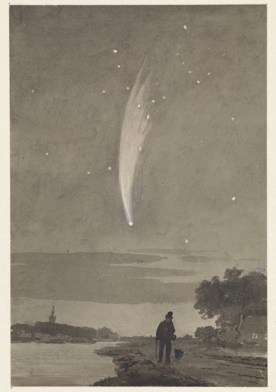 Der Komet von Donati, 10. Oktober 1858 von Cornelis van der Griendt