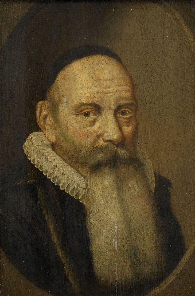 Porträt von Jacobus Rolandus (1562-1632) von Cornelis van der Voort (copy after)