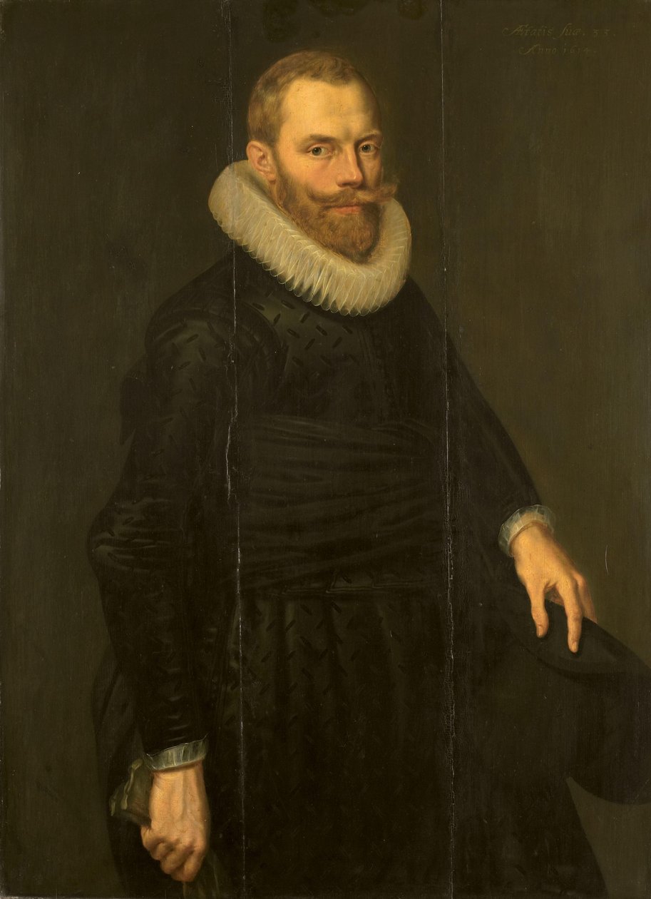 Porträt von Dirck Hasselaer von Cornelis van der Voort