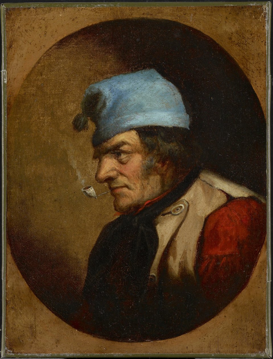 Bewohner mit blauer Mütze und Pfeife, ca. 1855 von Cornelius Krieghoff