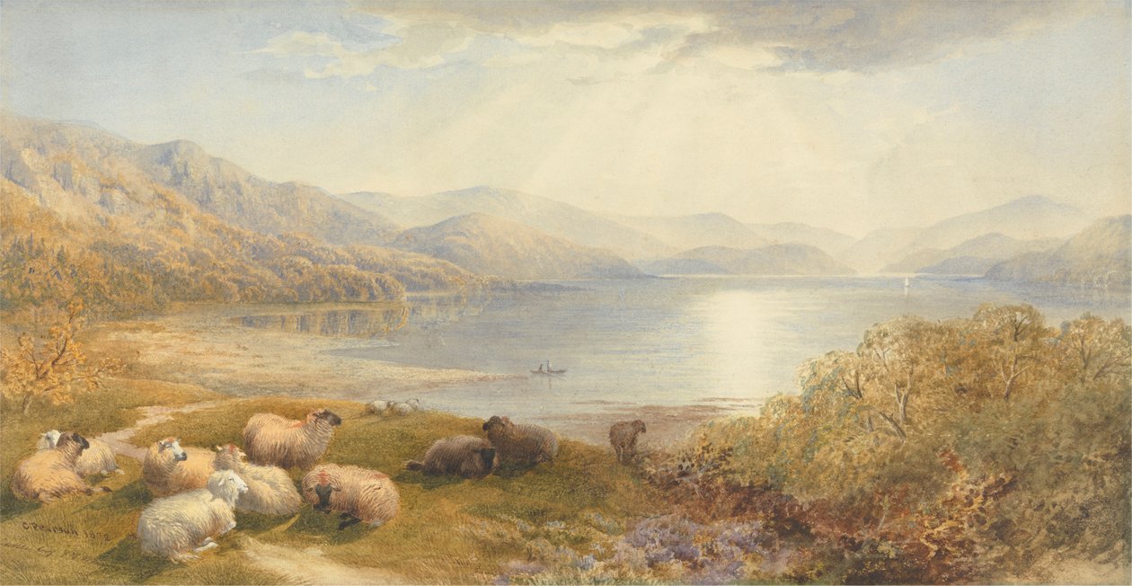 Szene am Mawddlach, in der Nähe von Barmouth von Cornelius Pearson