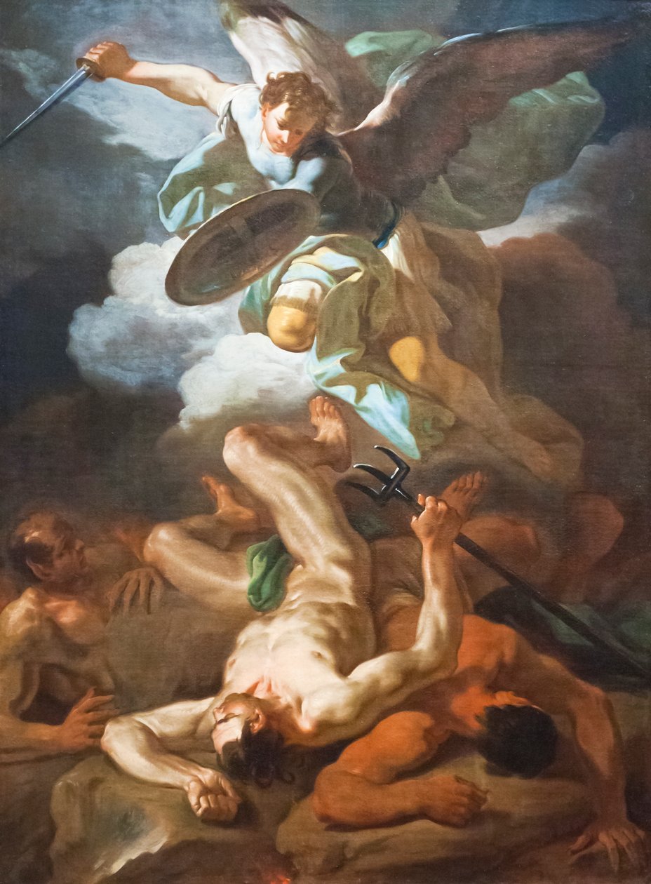 Erzengel Michael besiegt Satan von Corrado Giaquinto