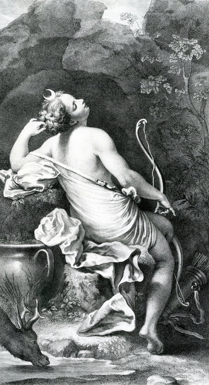 Diane Endormie, 18. Jahrhundert von Antonio da Correggio