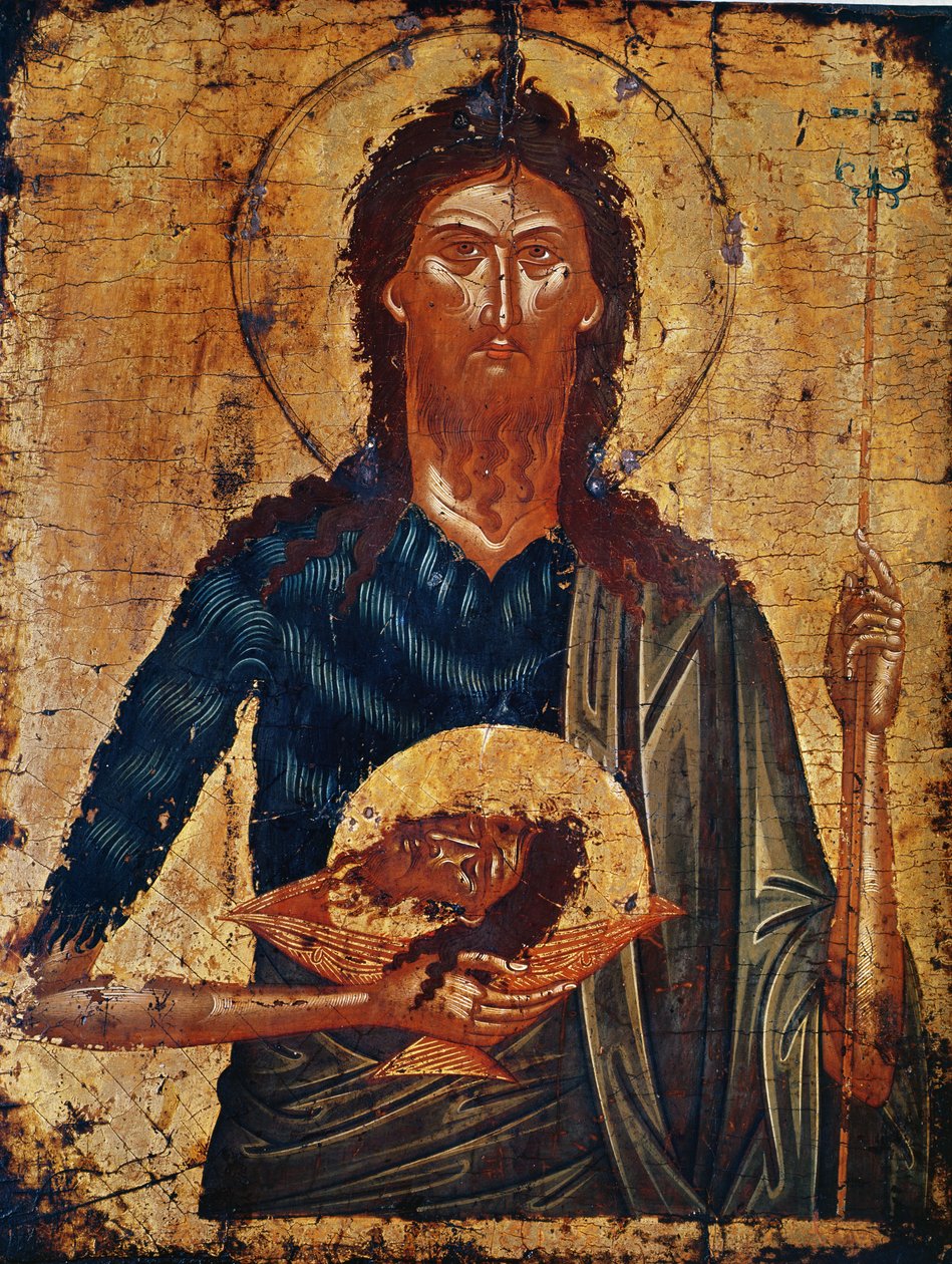 Ikone des Heiligen Johannes des Vorläufers von Cretan School