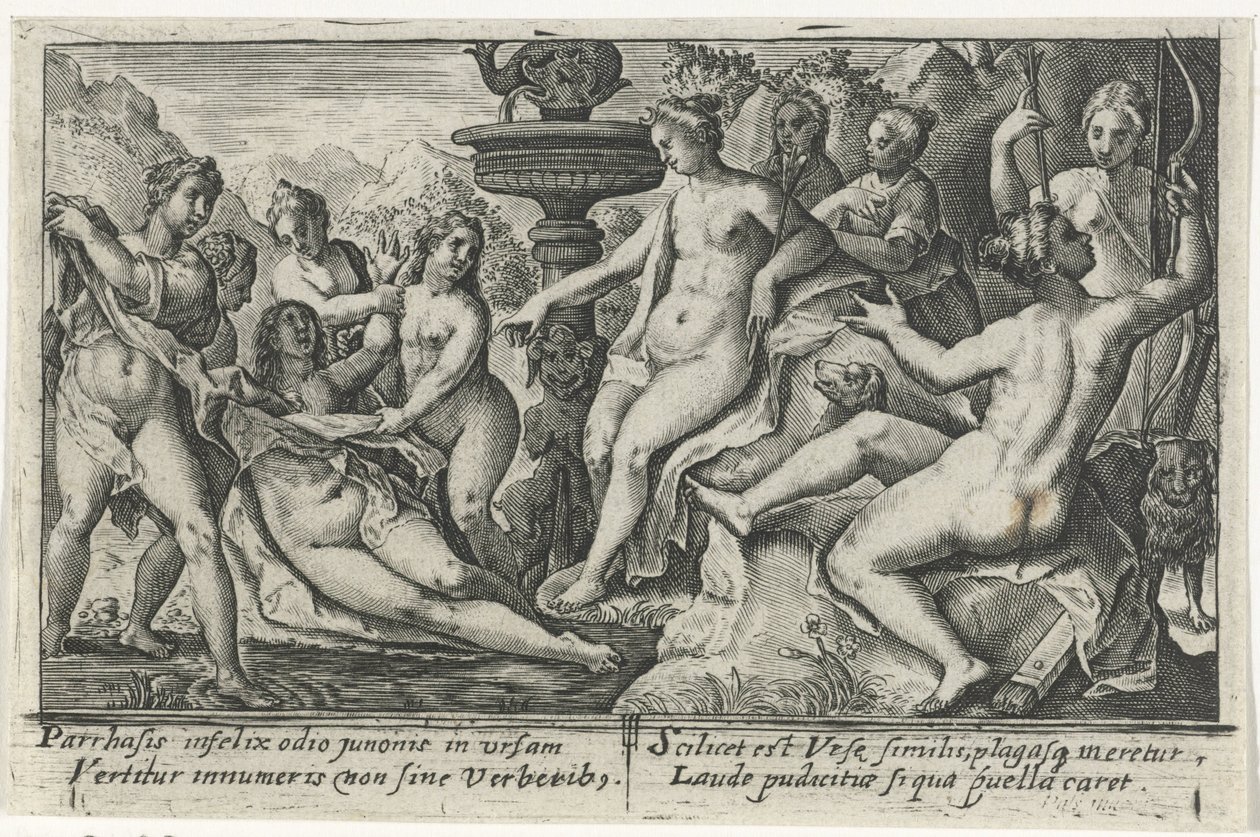 Diana und Callisto von Crispijn van de Passe (I)