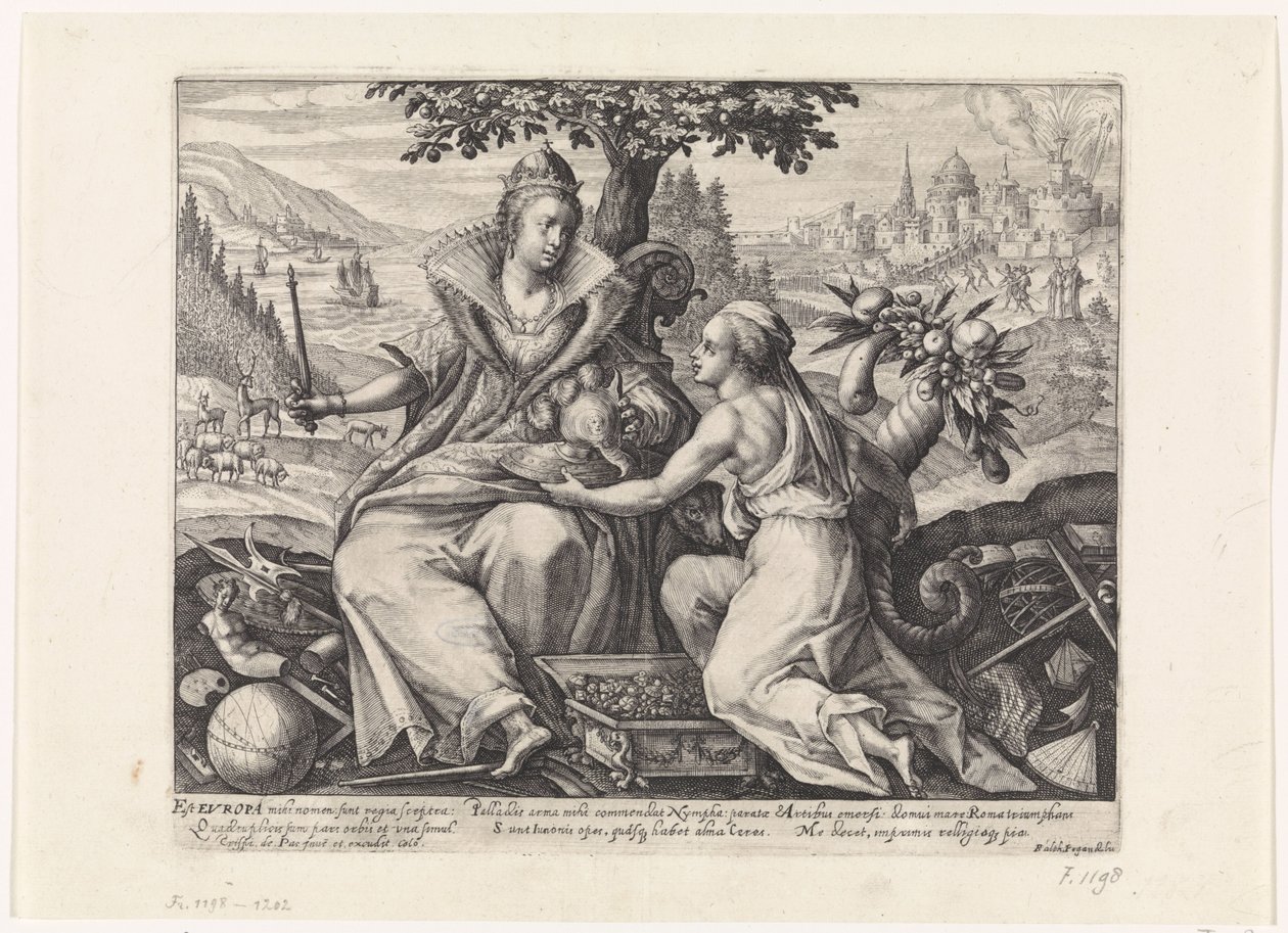 Europa Die vier Erdteile (Serientitel) von Crispijn van de Passe (I)