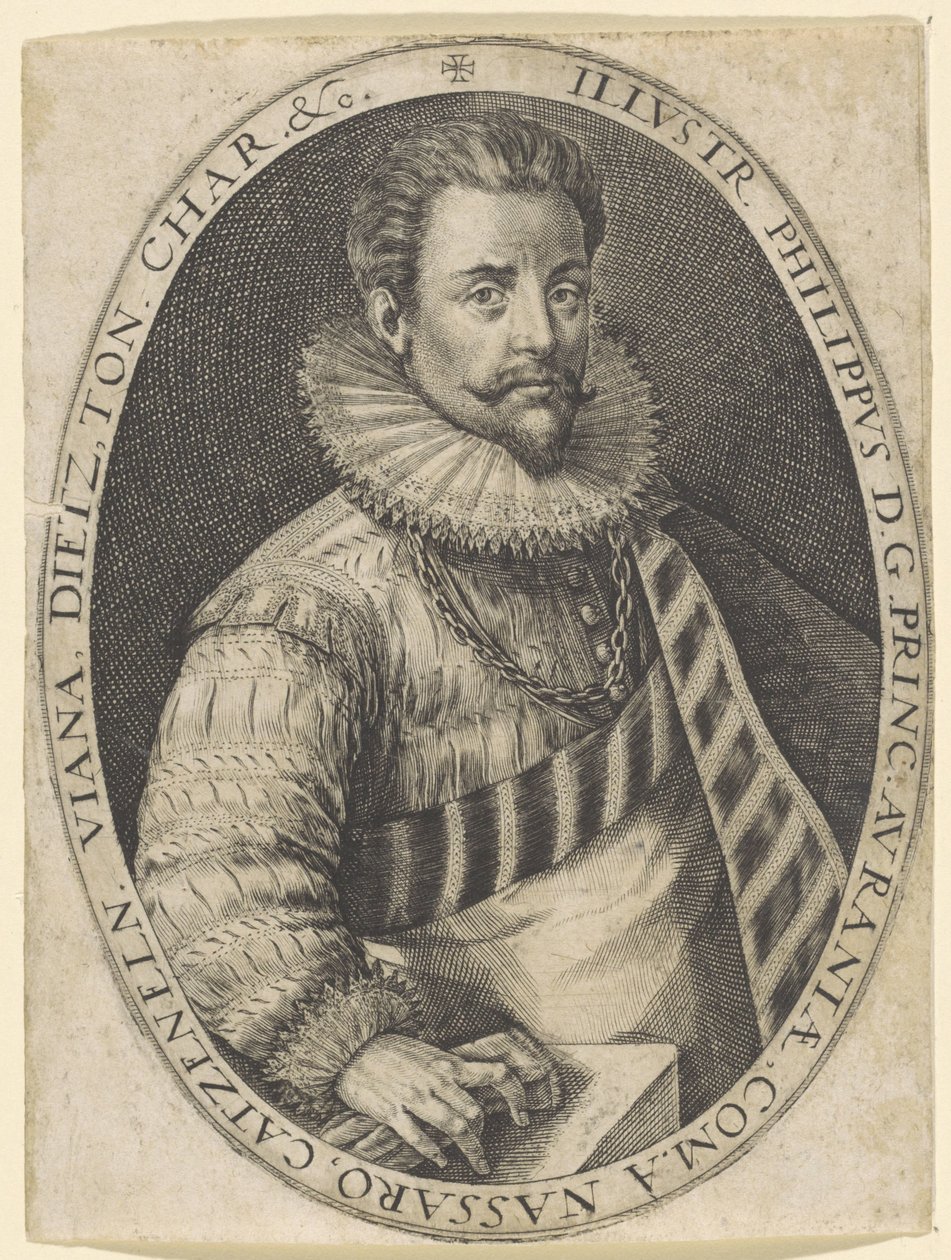 Porträt von Filips Willem, Prinz von Oranien von Crispijn van de Passe (I)