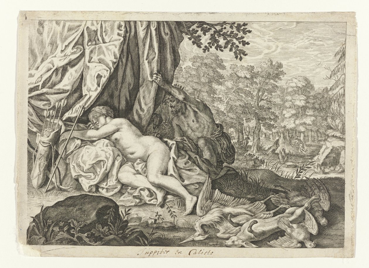 Jupiter und Kallisto von Crispijn van de Passe (II) (attributed to)
