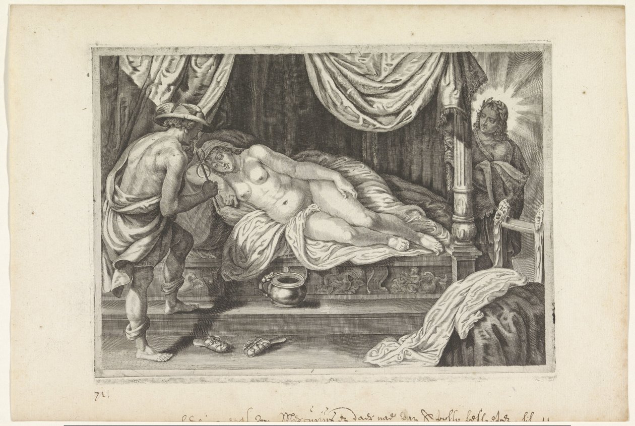 Apollo und Merkur besuchen Chione von Crispijn van de Passe (II)