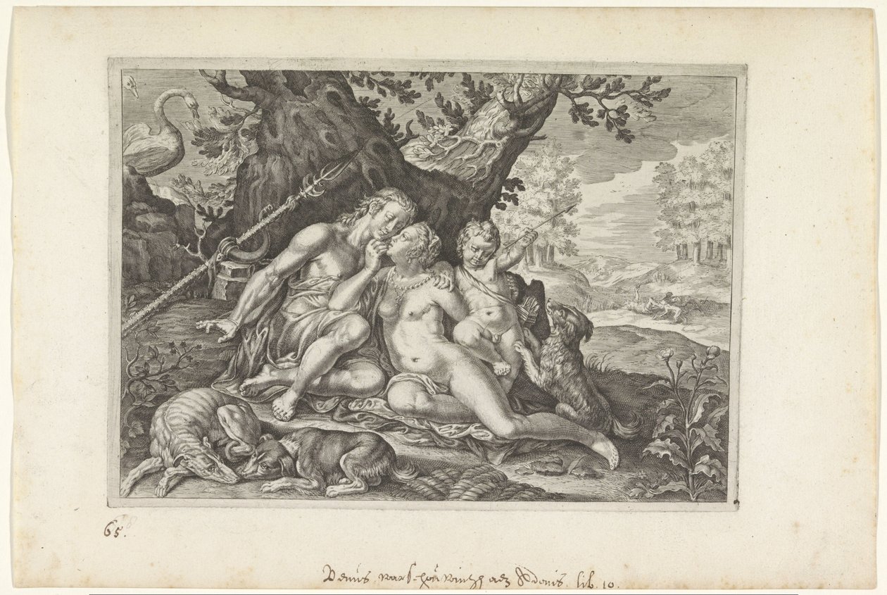Venus warnt Adonis von Crispijn van de Passe (II)