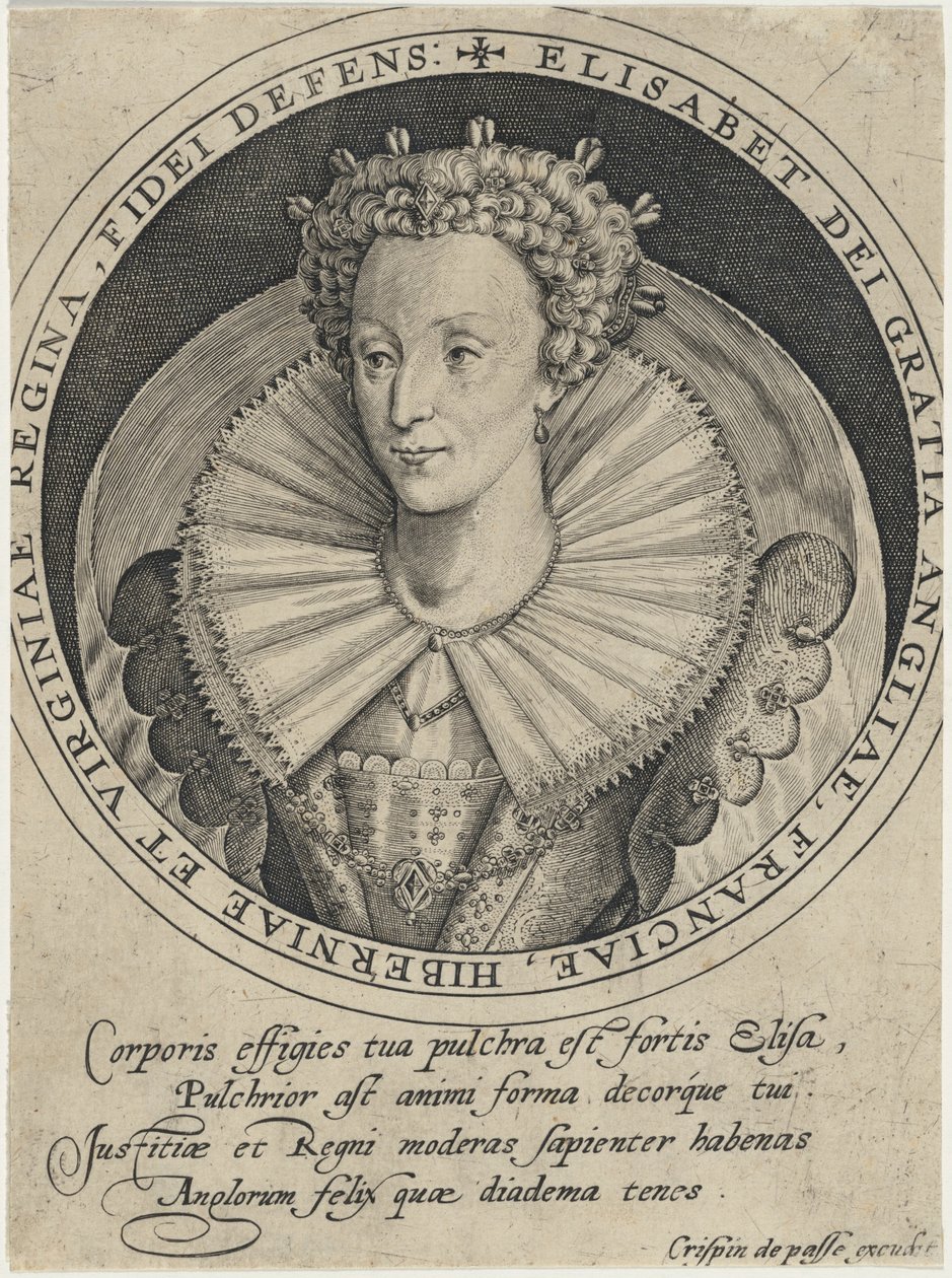 Elizabeth, Königin von England von Crispijn van de Passe I