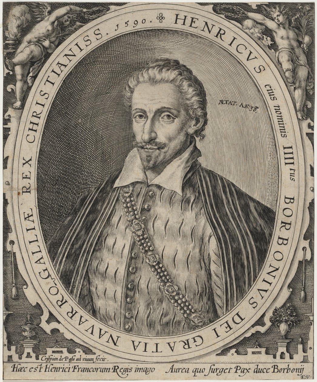 Heinrich IV., König von Frankreich von Crispijn van de Passe I