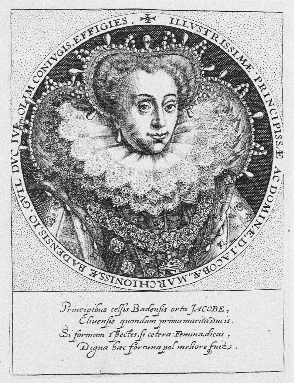 Prinzessin Jakobea von Baden 1558-1597, ca. 1600 von Crispijn van de Passe the Elder