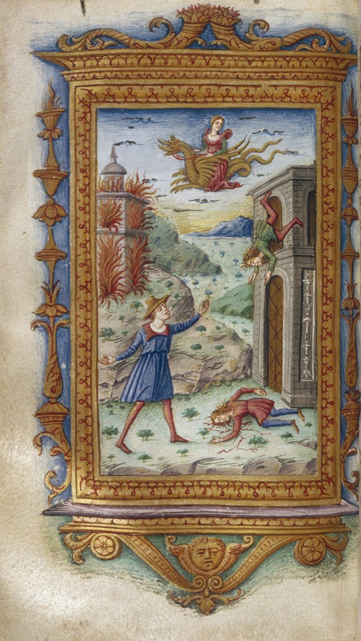 Tod der Söhne von Medea, Illustration für Die Heroiden von Ovid von Cristoforo Majorana