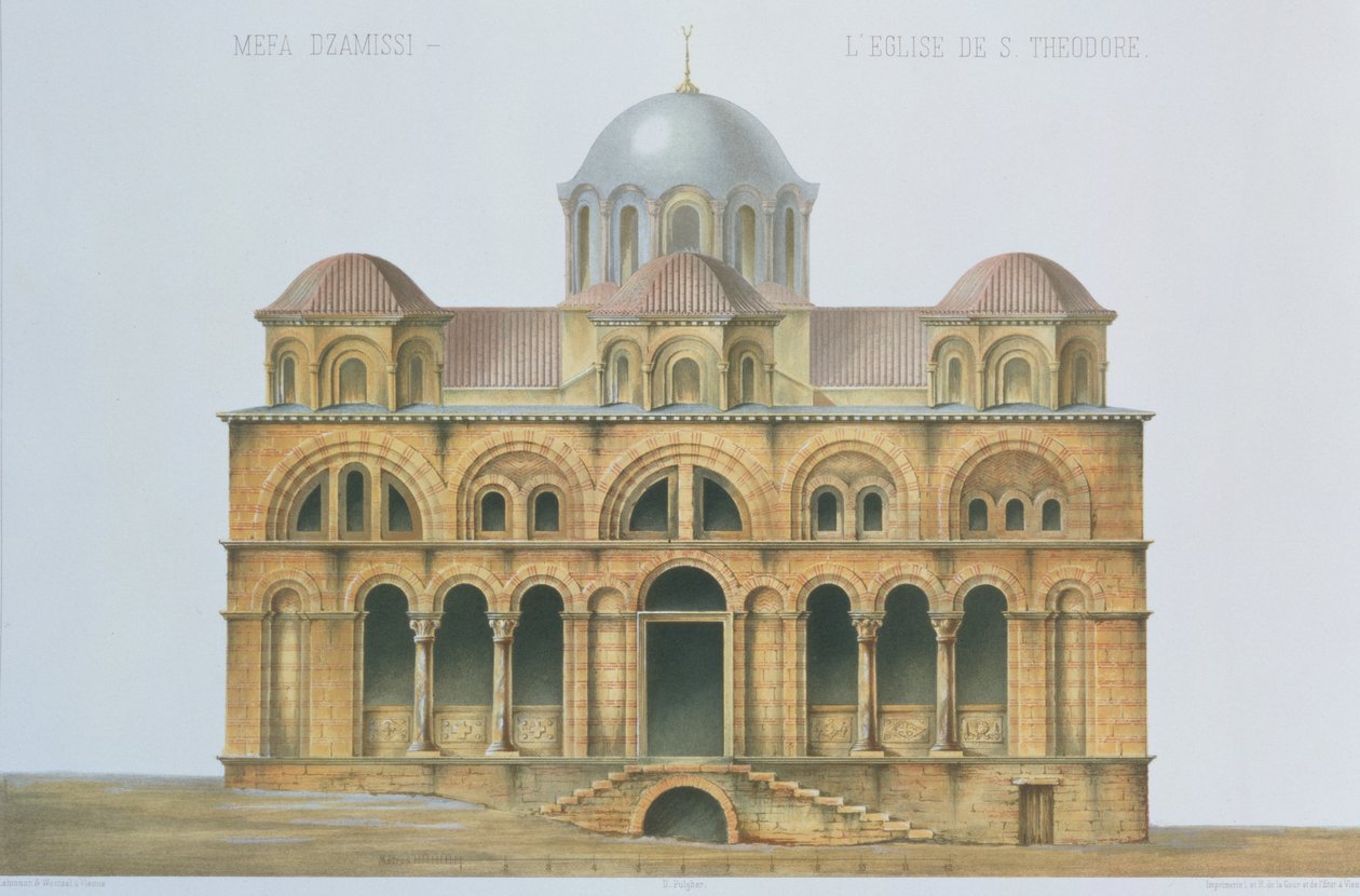 Fassade der Mefa Dzamissi, der Kirche des Heiligen Theodor, aus 
