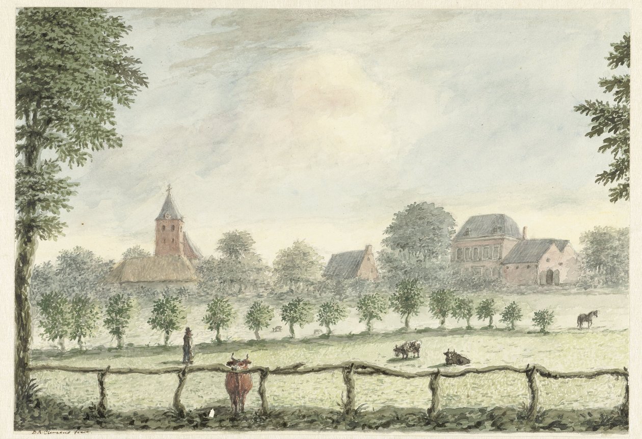 Ansicht von Renkum von D.A. Clemens
