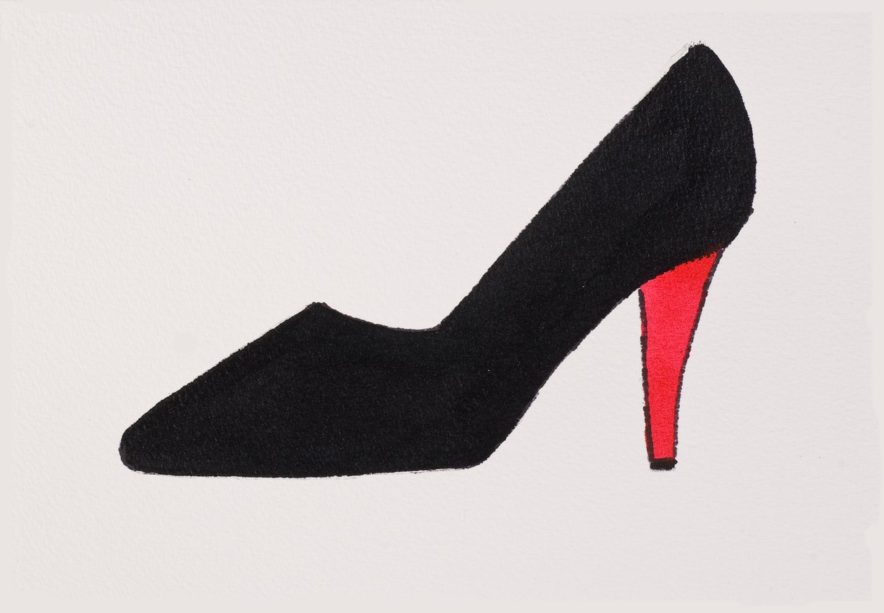 Schwarzer High Heel, 2017 von Daisy de Villeneuve