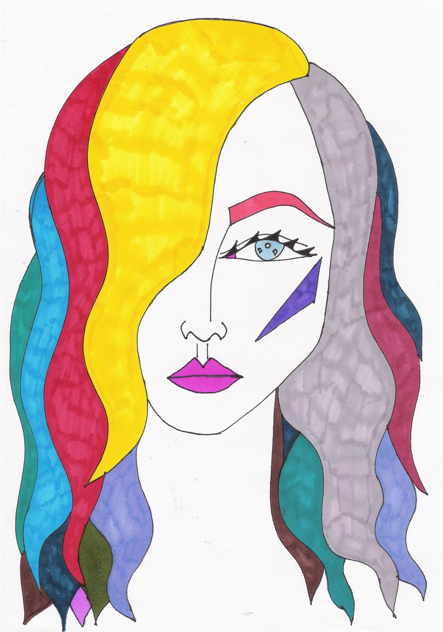 Regenbogenhaar, 2017 von Daisy de Villeneuve