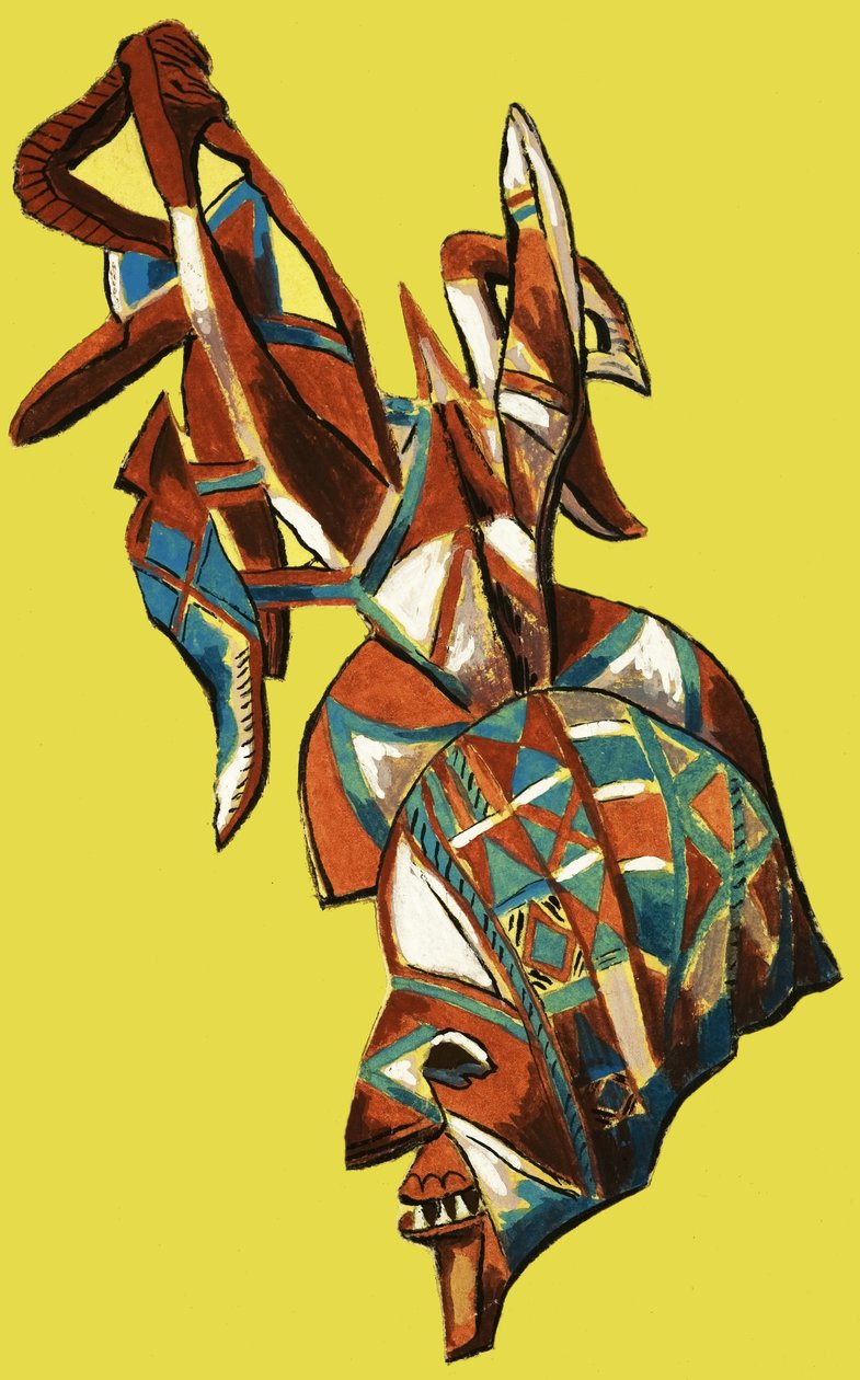 Japanische Theatermaske von Dan Escott