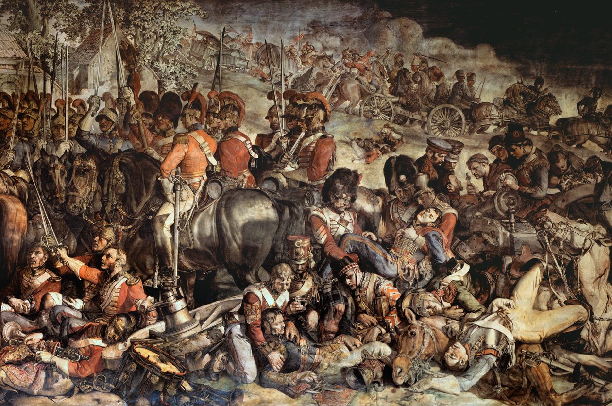 Das Treffen von Wellington und Blücher nach Waterloo (Detail) von Daniel Maclise