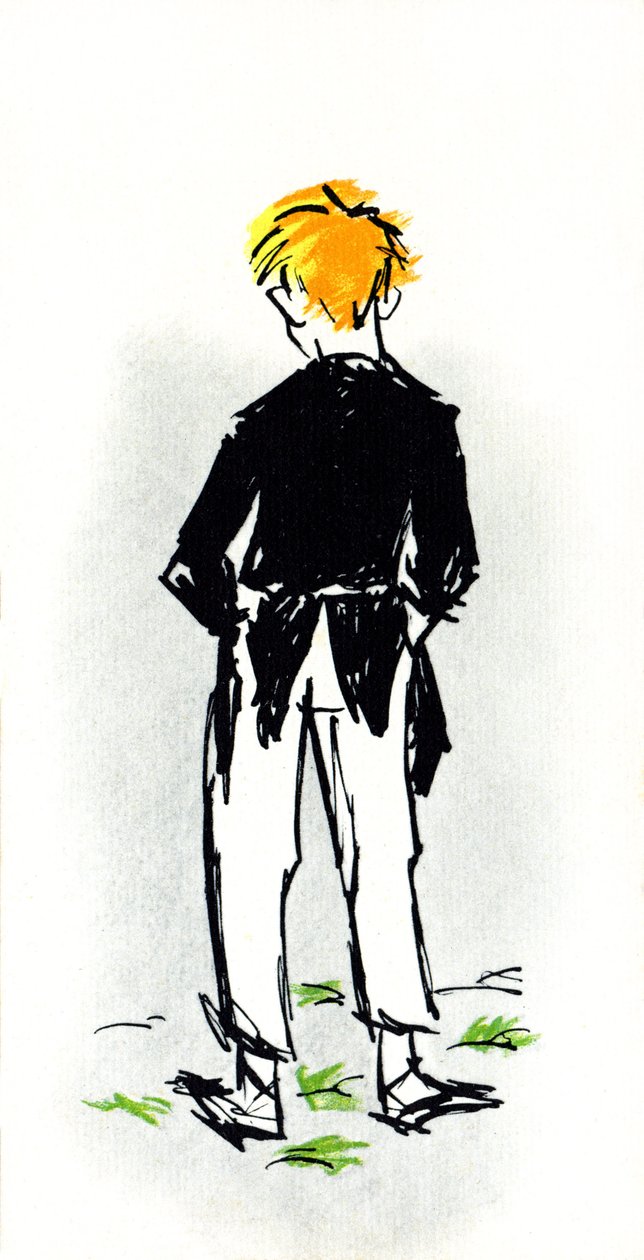 Illustration für das Stück von Jules Renard aus seinem Roman „Carrot Head" von Daniel de Losques