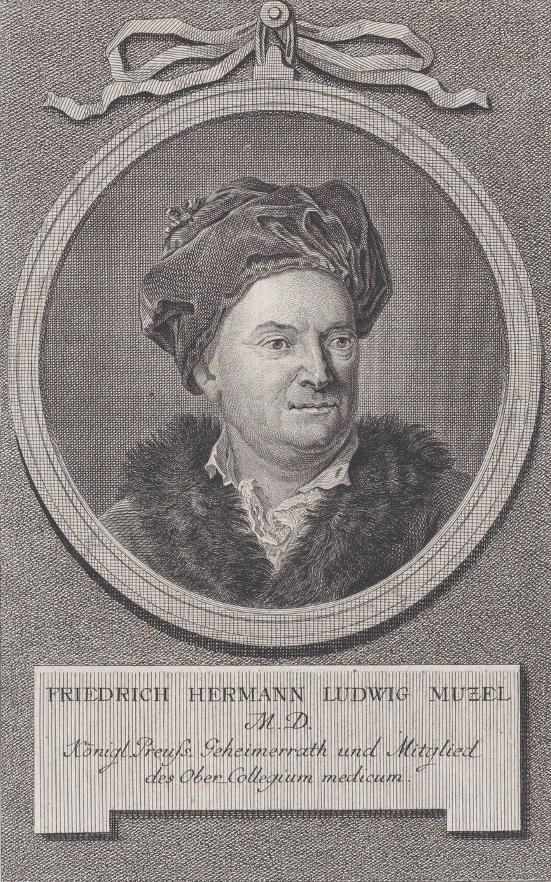 Porträt von Friedrich Ludwig Hermann Muzel, ca. 1778 von Daniel Berger