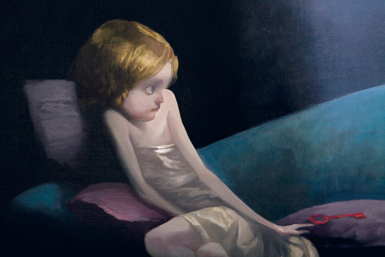 Die junge Braut und die toten Frauen (Detail), aus Blaubart von Charles Perrault (1628-1703) von Daniel Cacouault