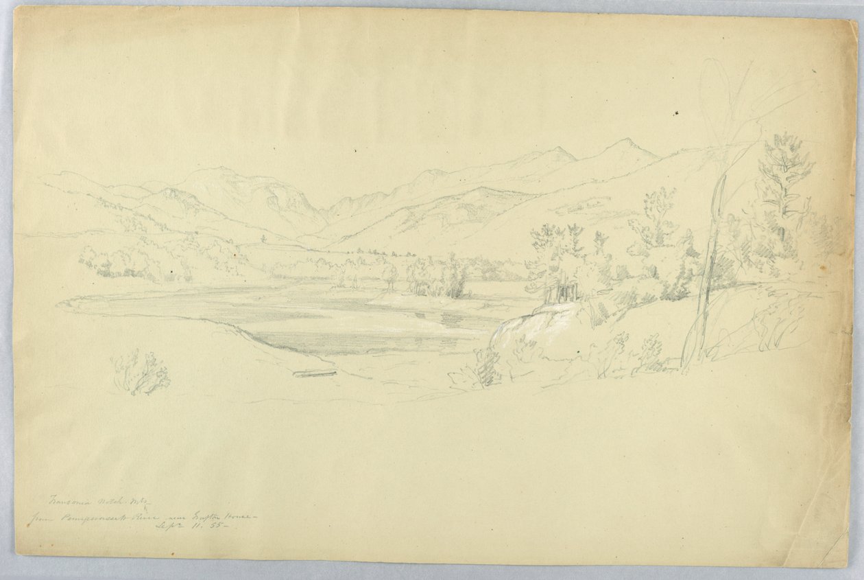 Franconia Notch vom Pemigewasset River in der Nähe des Grafton House von Daniel Huntington
