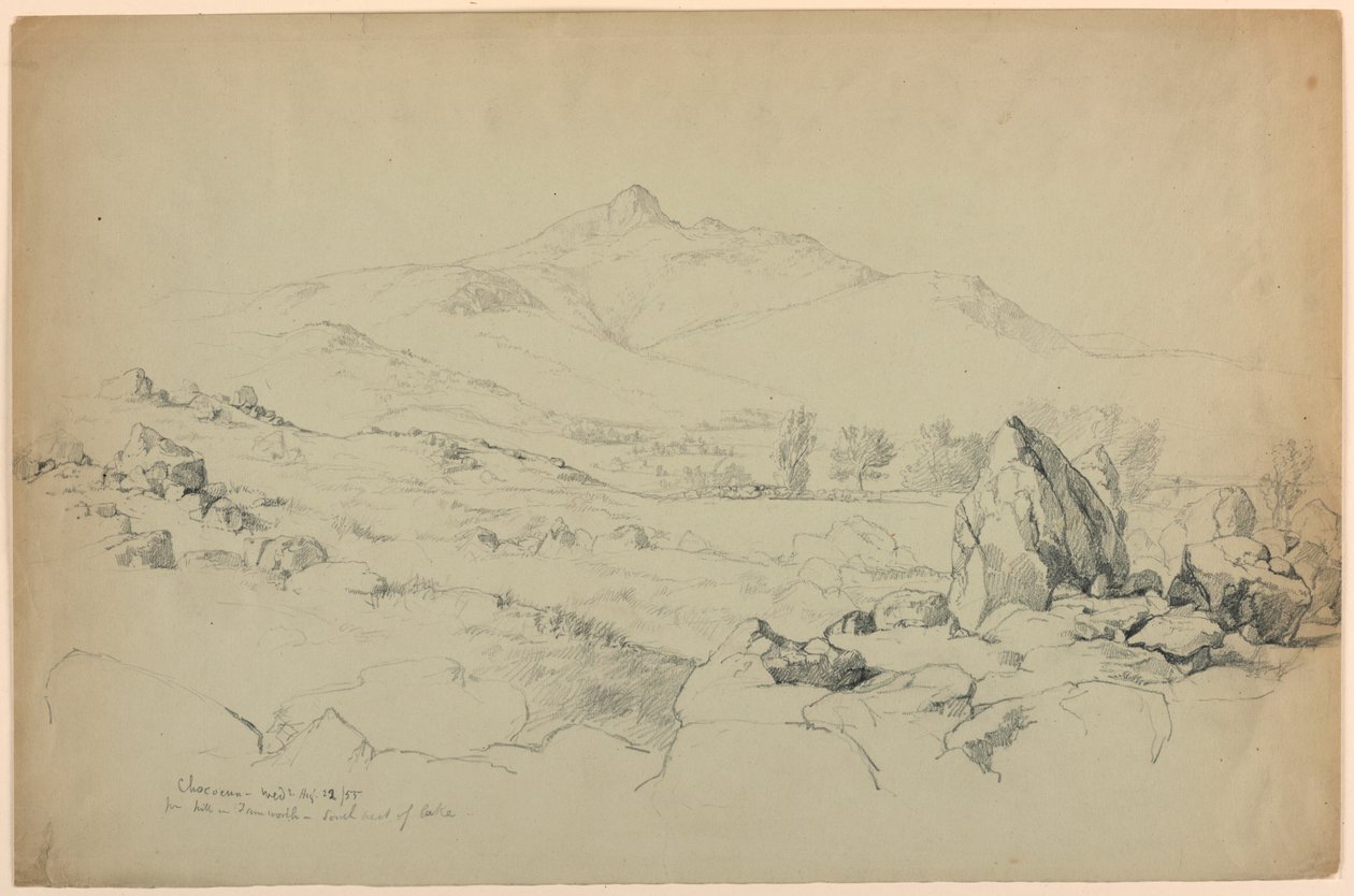 Mount Chocorua vom Hügel in der Nähe von Tamworth, südwestlich des Sees von Daniel Huntington