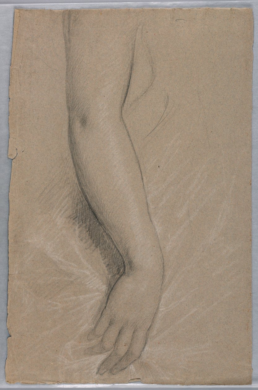 Studie eines Arms für Porträt von Mrs. Rutherford B. Hayes von Daniel Huntington