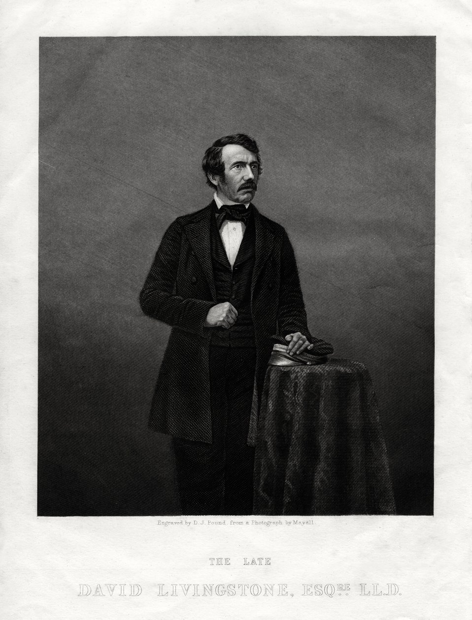 David Livingstone, schottischer Missionar und Afrikaforscher, 1880 von Daniel John Pound