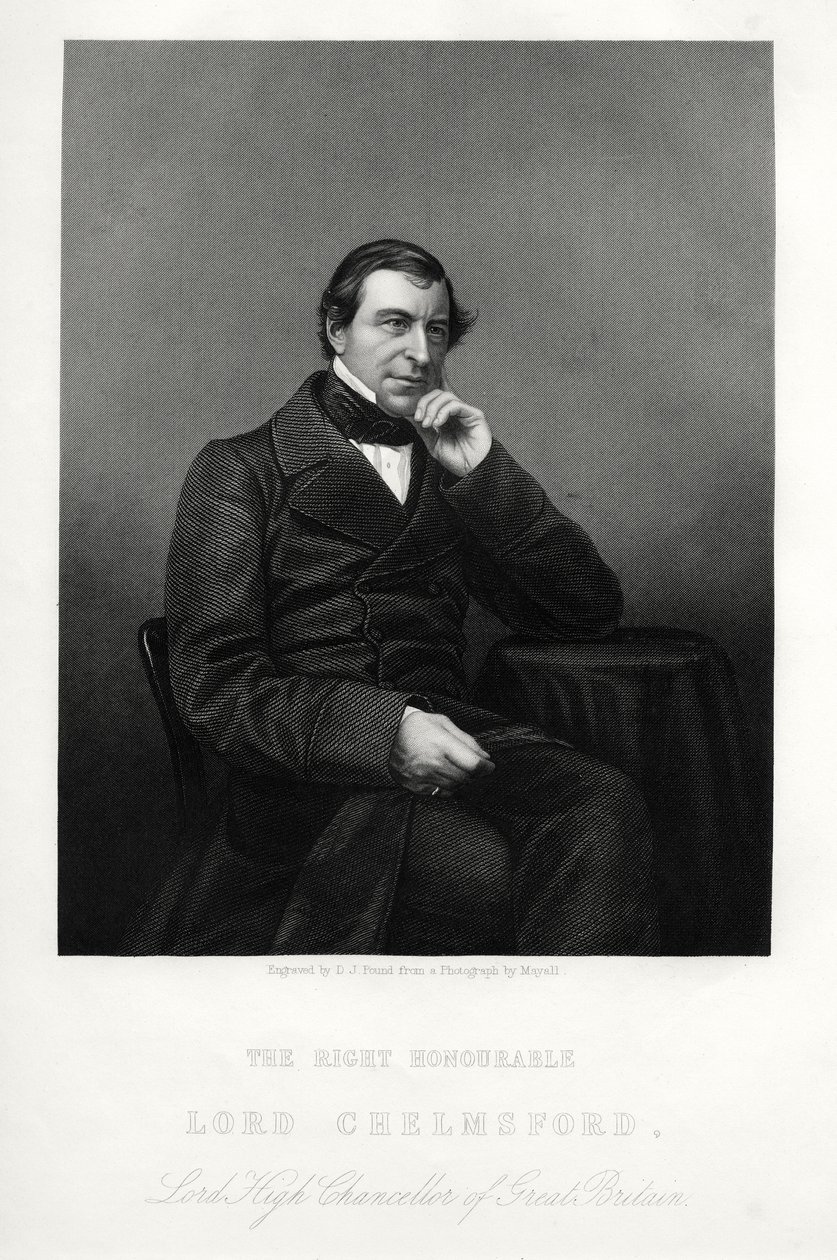 Frederic Thesiger, 1. Baron Chelmsford, englischer Jurist und Politiker, ca. 1880 von Daniel John Pound