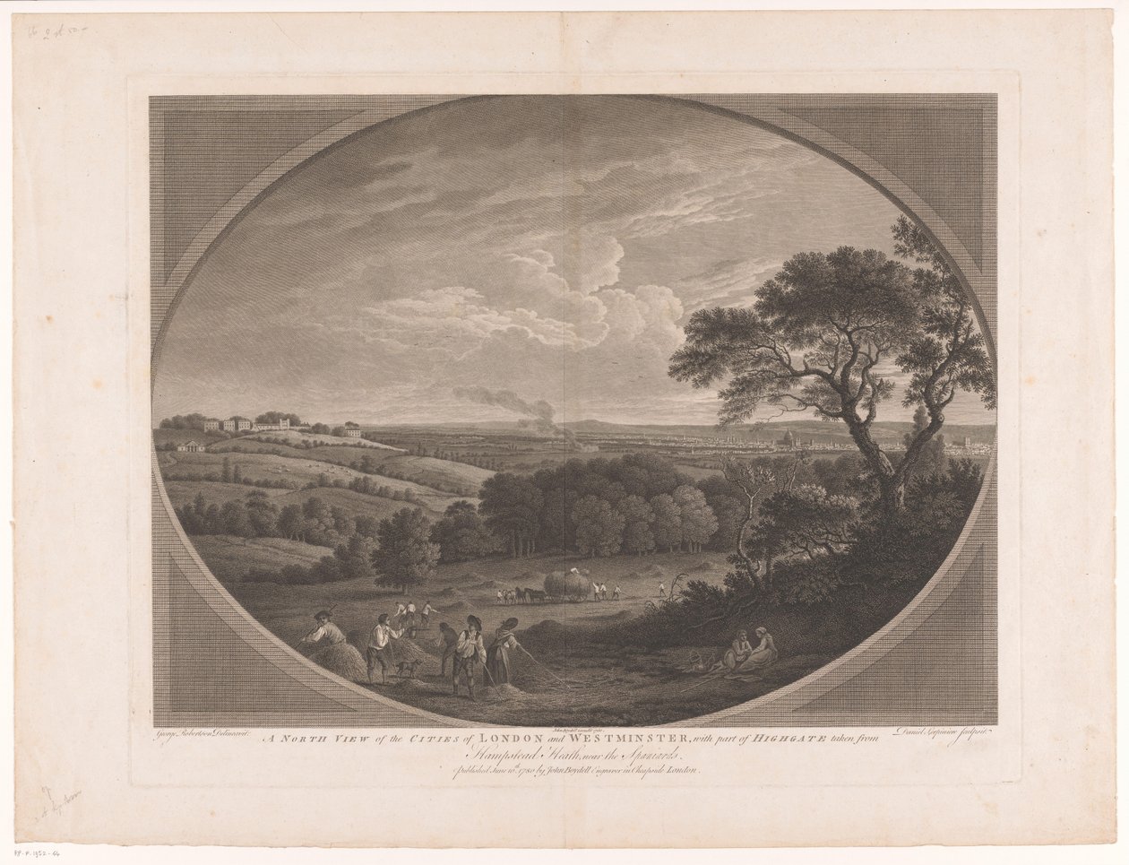 Ansicht von London, gesehen von Hampstead Heath von Daniel Lerpinière
